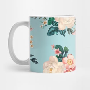 Blue Floral Watercolor Mug